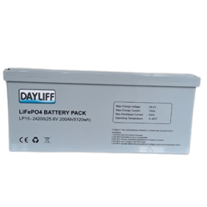 DAYLIF Lithium Ion Battery 25.6v 200Ah 5120Wh